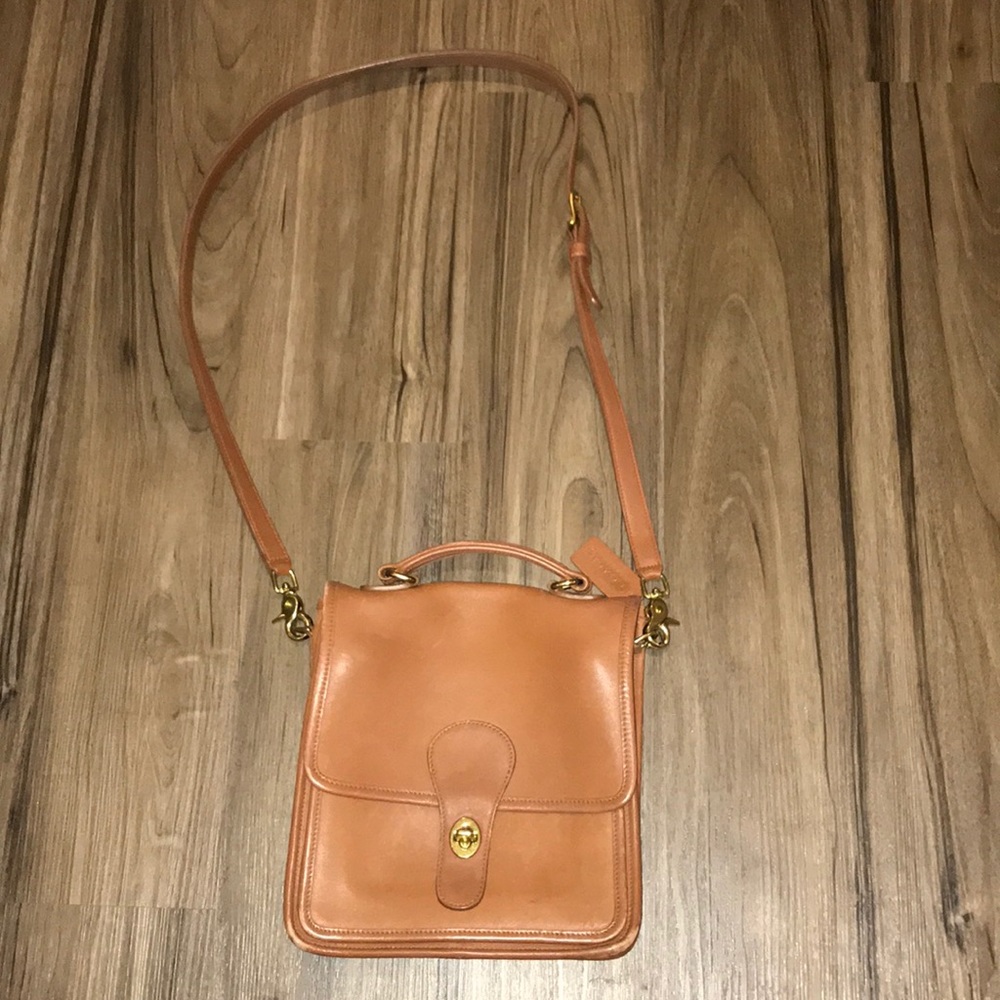 Vintage Coach Leather Crossbody Bag